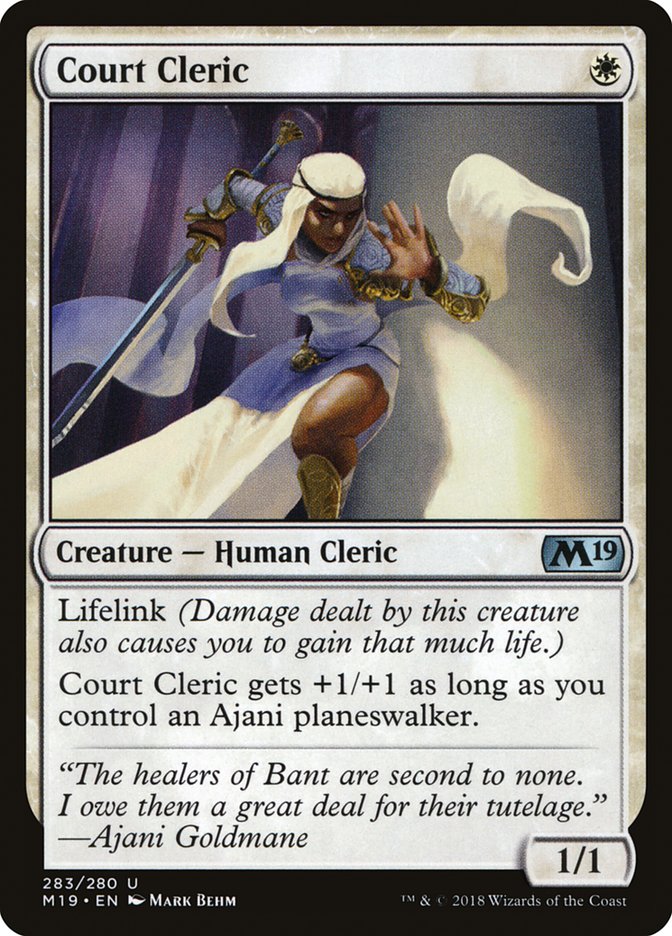 Court Cleric 283/280 (Core Set 2019) 