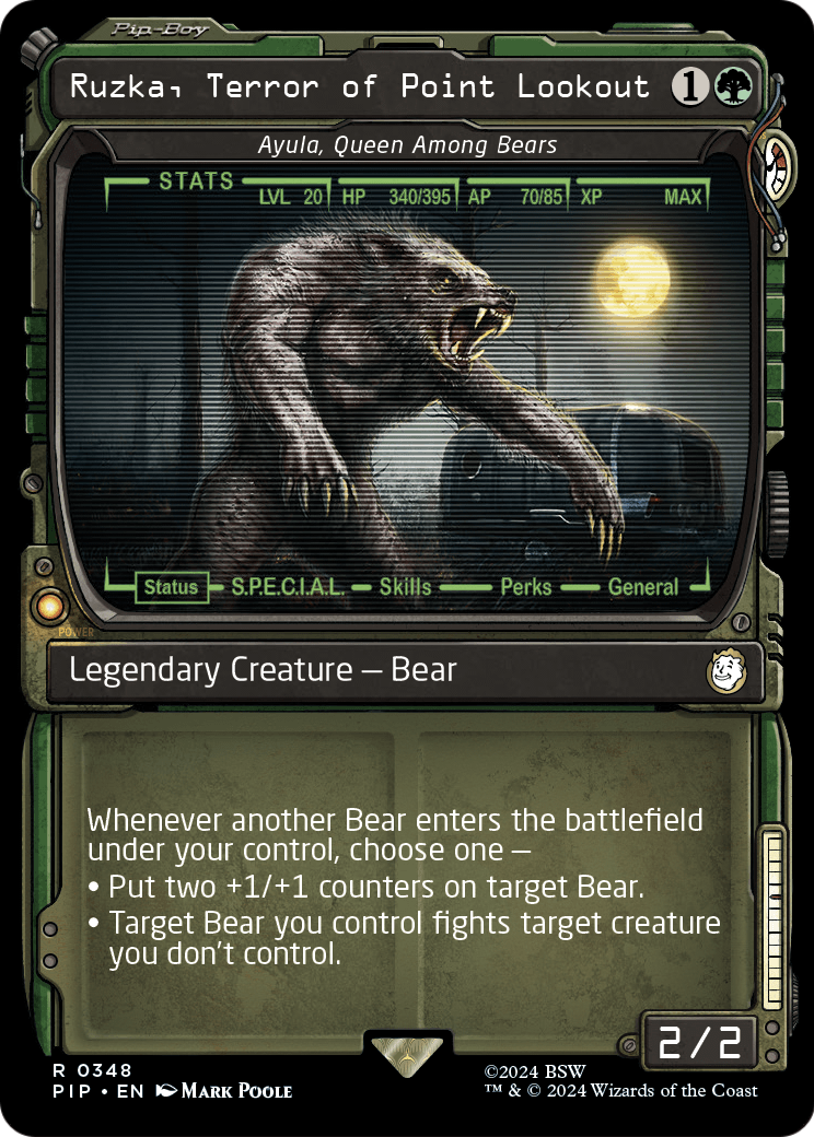 Ruzka, Terror of Point Lookout - Ayula, Queen Among Bears (Showcase) [Fallout] Foil