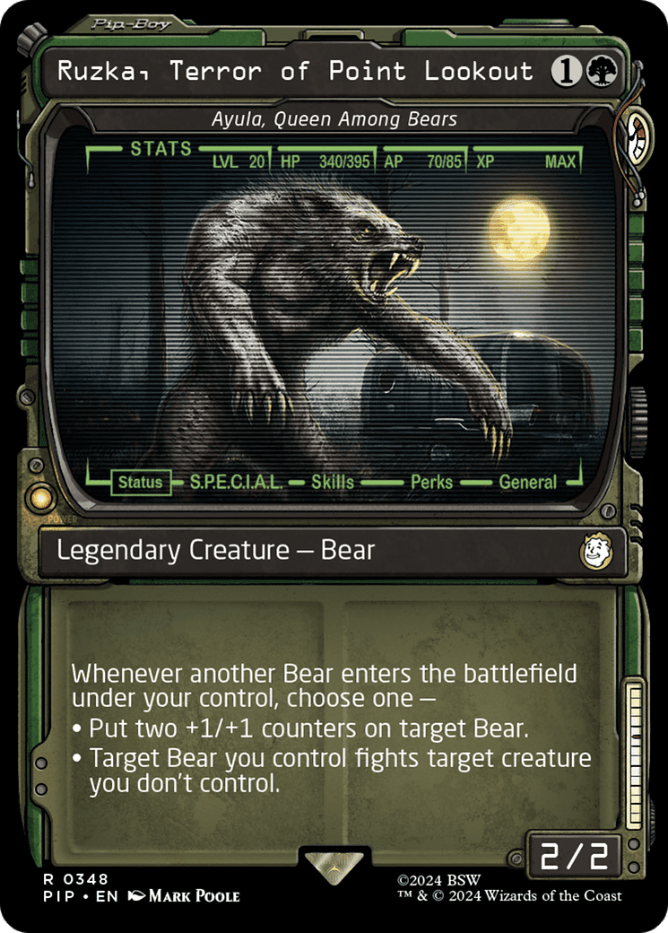 Ruzka, Terror of Point Lookout - Ayula, Queen Among Bears (Showcase) [Fallout] Foil