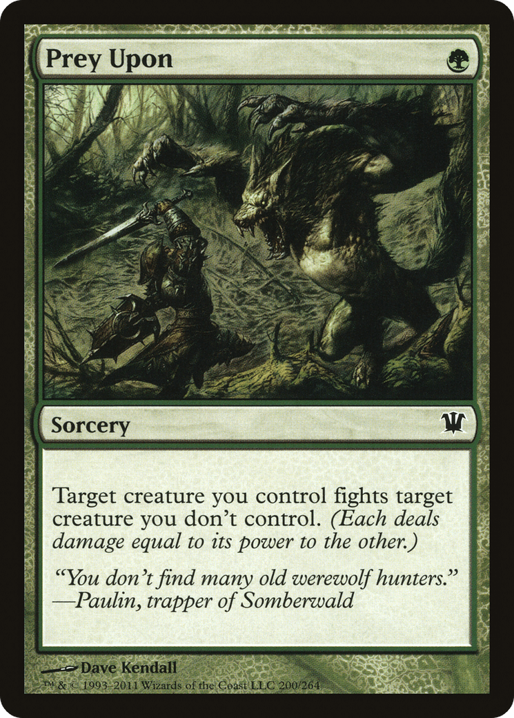 Prey Upon [Innistrad] Foil