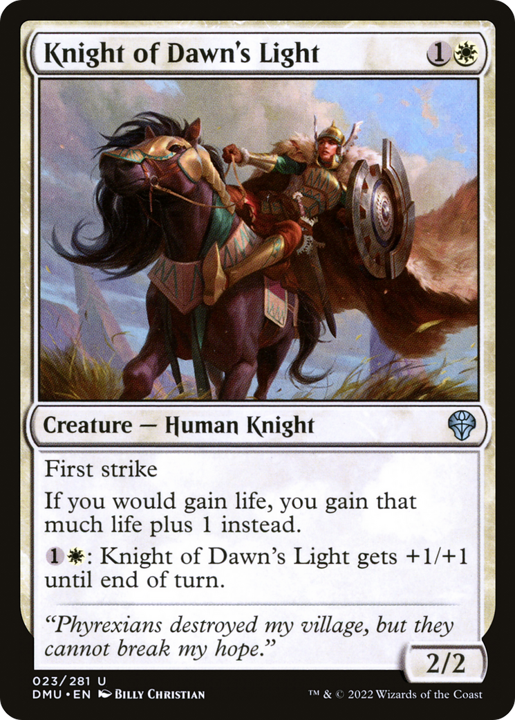 Knight of Dawn's Light [Dominaria United] Foil
