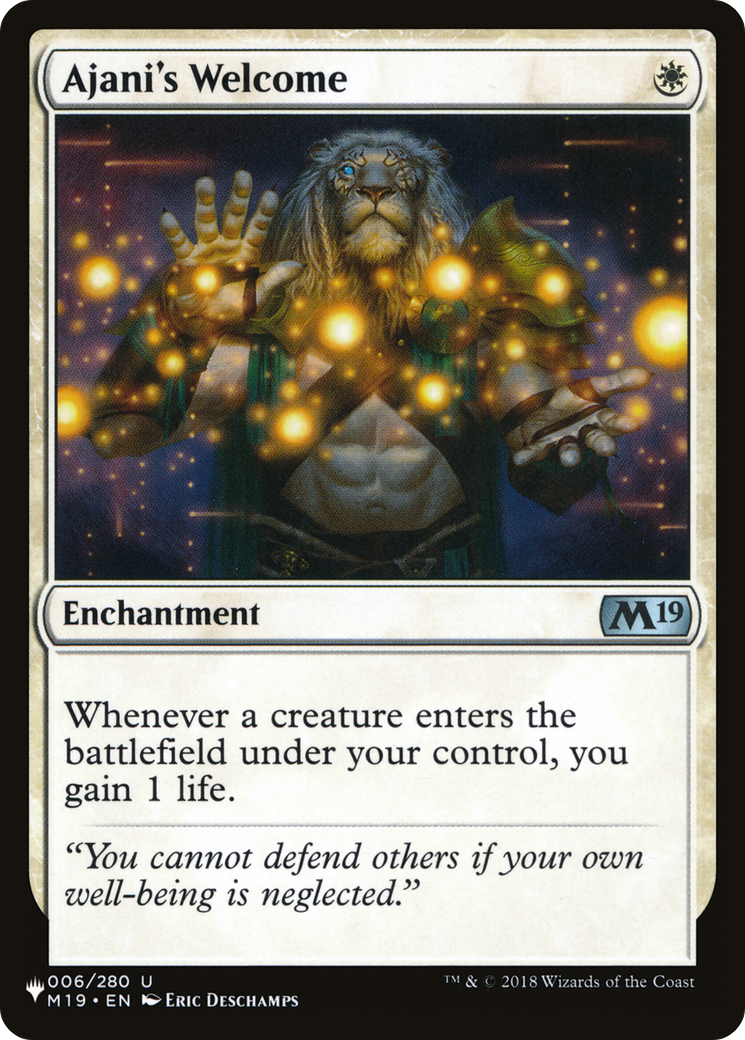 Ajani's Welcome |  (M19-6) [The List]