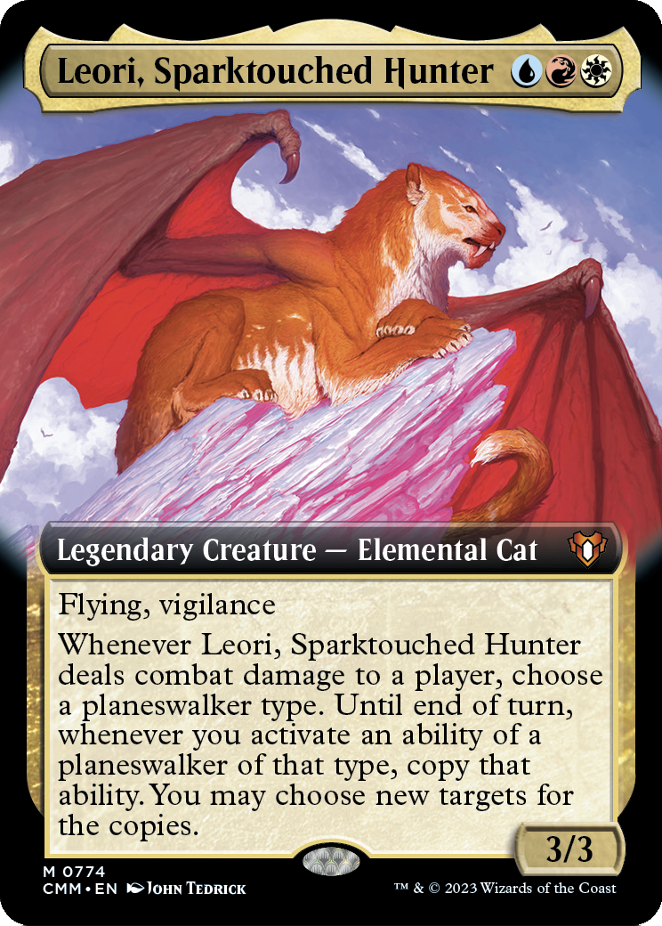 Leori, Sparktouched Hunter (Extended Art) [Commander Masters] Foil
