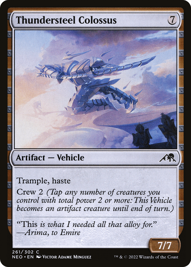 Thundersteel Colossus [Kamigawa: Neon Dynasty] Foil