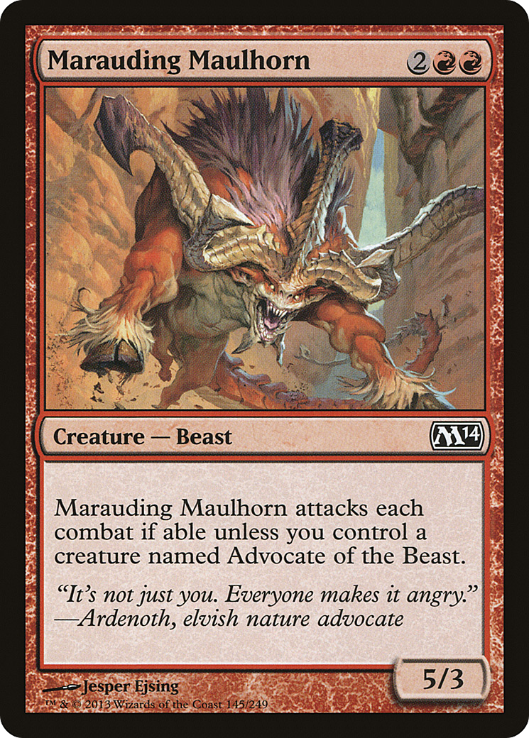 Marauding Maulhorn [Magic 2014] Foil