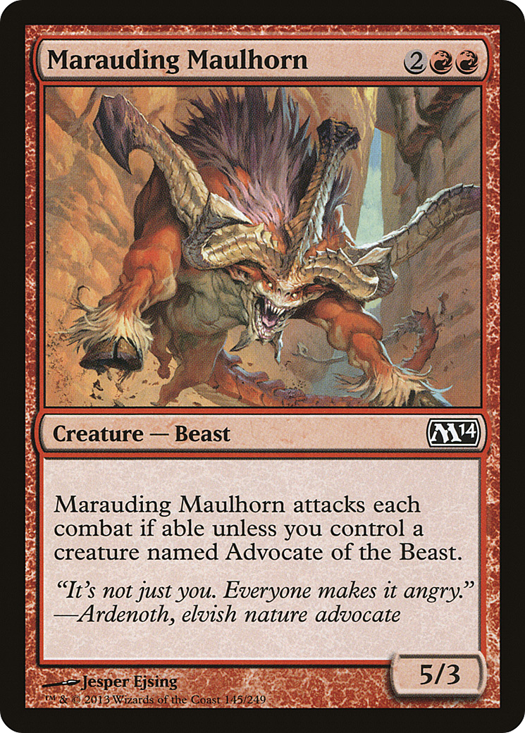 Marauding Maulhorn [Magic 2014] Foil