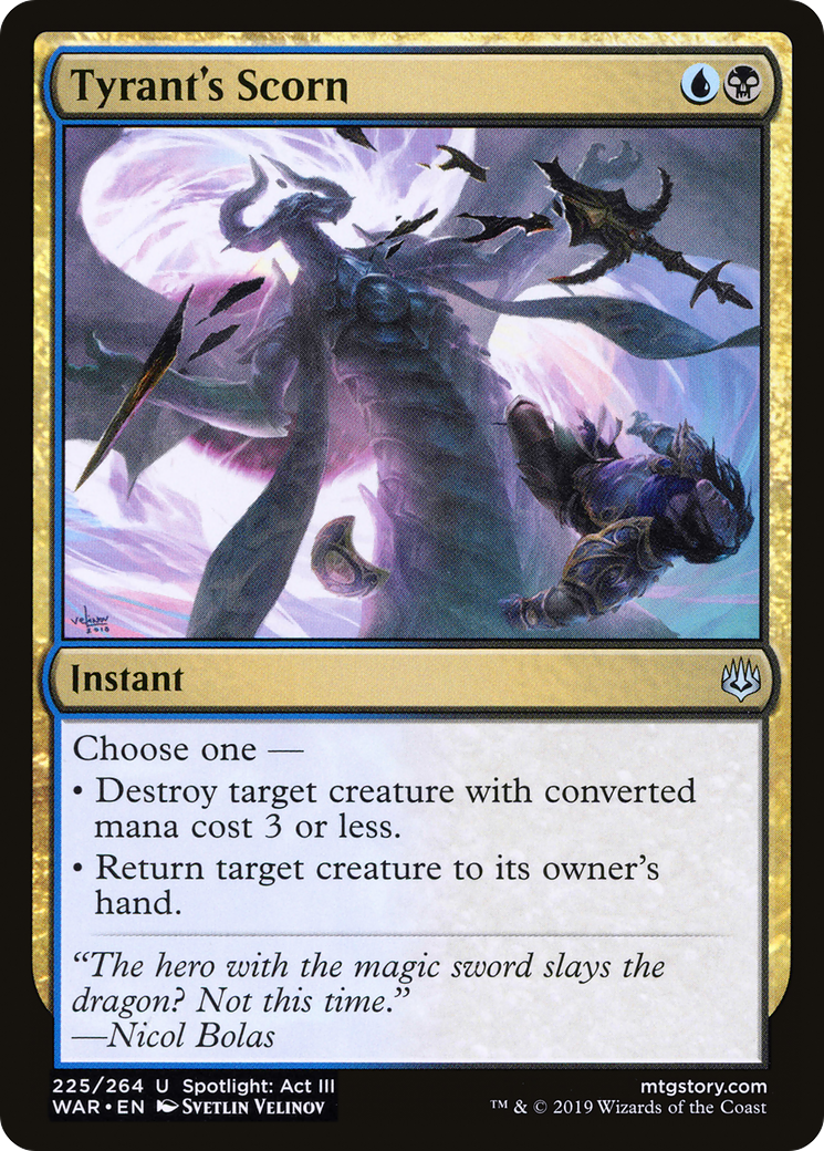 Tyrant's Scorn [War of the Spark] Foil