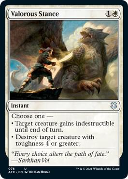 Valorous Stance 76/62 (Commander: Adventures in the Forgotten Realms) 