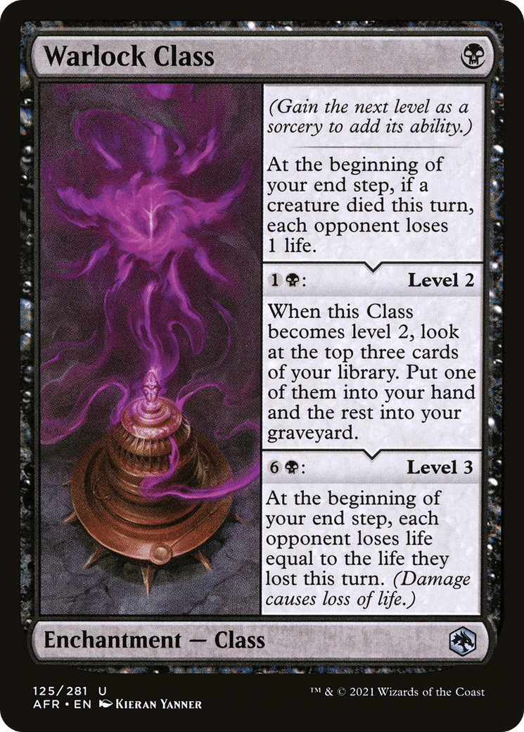 Warlock Class [Dungeons & Dragons: Adventures in the Forgotten Realms] Foil