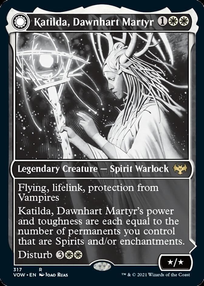 Katilda, Dawnhart Martyr // Katilda's Rising Dawn (Showcase Eternal Night) [Innistrad: Crimson Vow] Foil