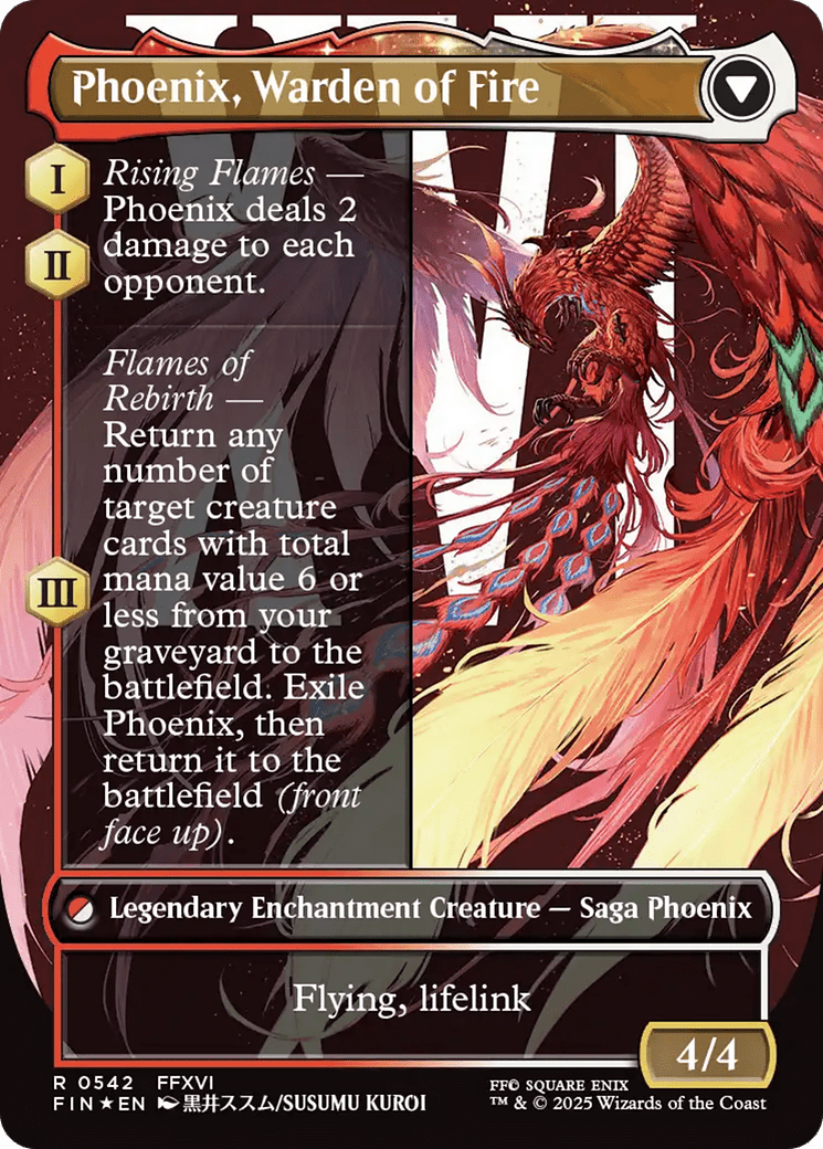 Joshua, Phoenix's Dominant // Phoenix, Warden of Fire |  Foil (542) [FINAL FANTASY]