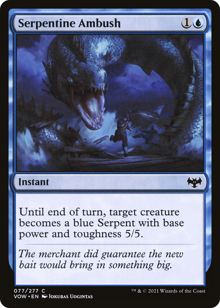 Serpentine Ambush [Innistrad: Crimson Vow] Foil