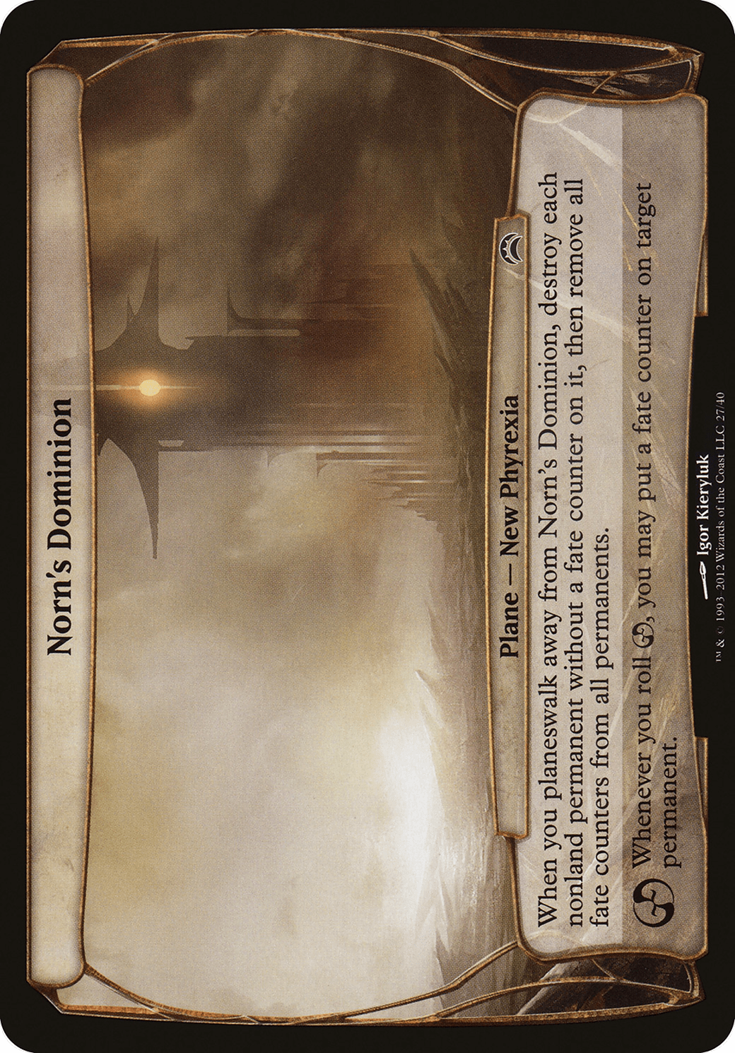 Norn's Dominion (027) [Planechase 2012 Planes]  Foil
