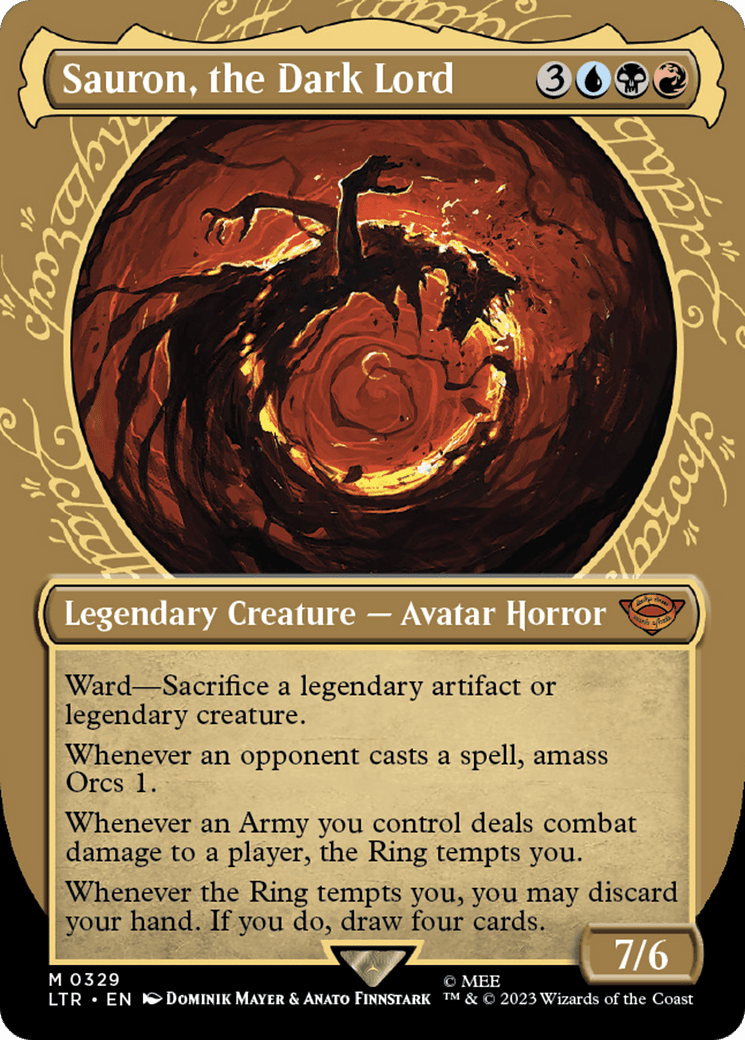 Sauron, the Dark Lord (Showcase Ring Frame) [The Lord of the Rings: Tales of Middle-Earth] Foil