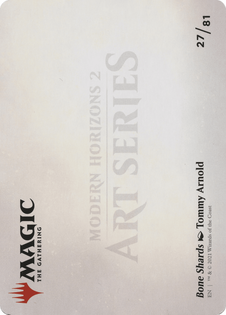 Bone Shards // Bone Shards (AMH2-027) - Modern Horizons 2 Art Series (Borderless) Foil
