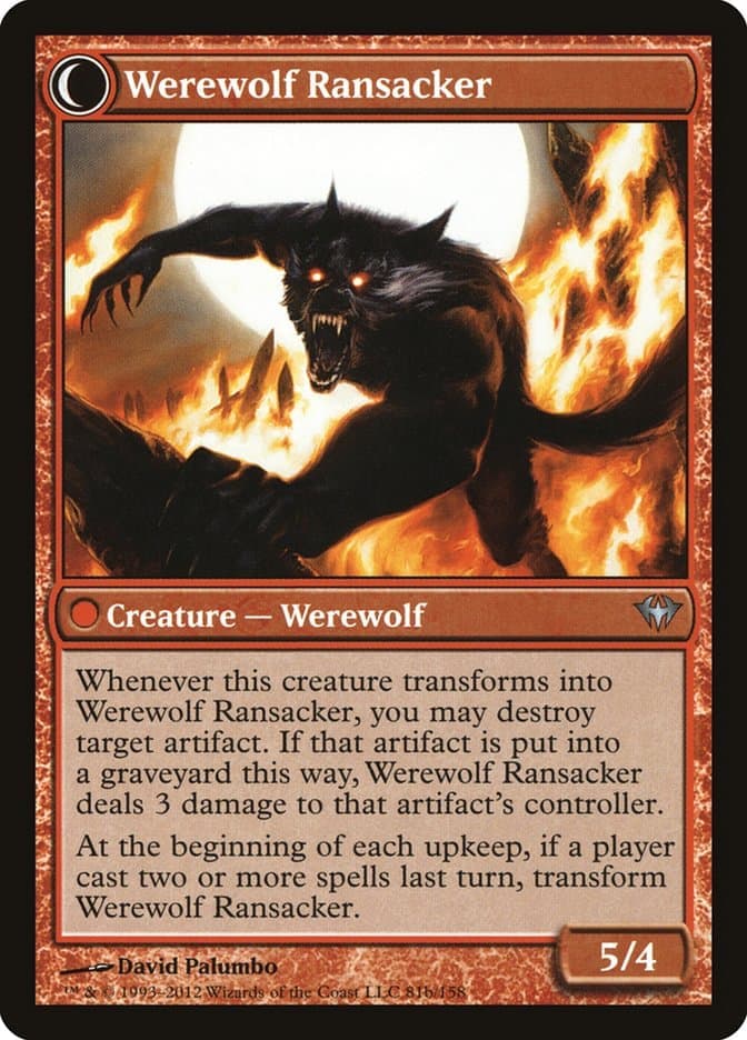Afflicted Deserter // Werewolf Ransacker [Dark Ascension] Foil