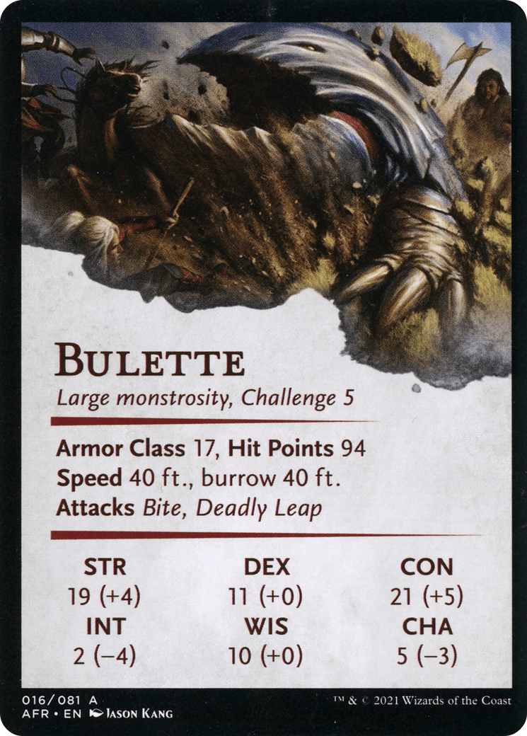 Bulette // Bulette (AAFR-016) - Adventures in the Forgotten Realms Art Series (Borderless) Foil