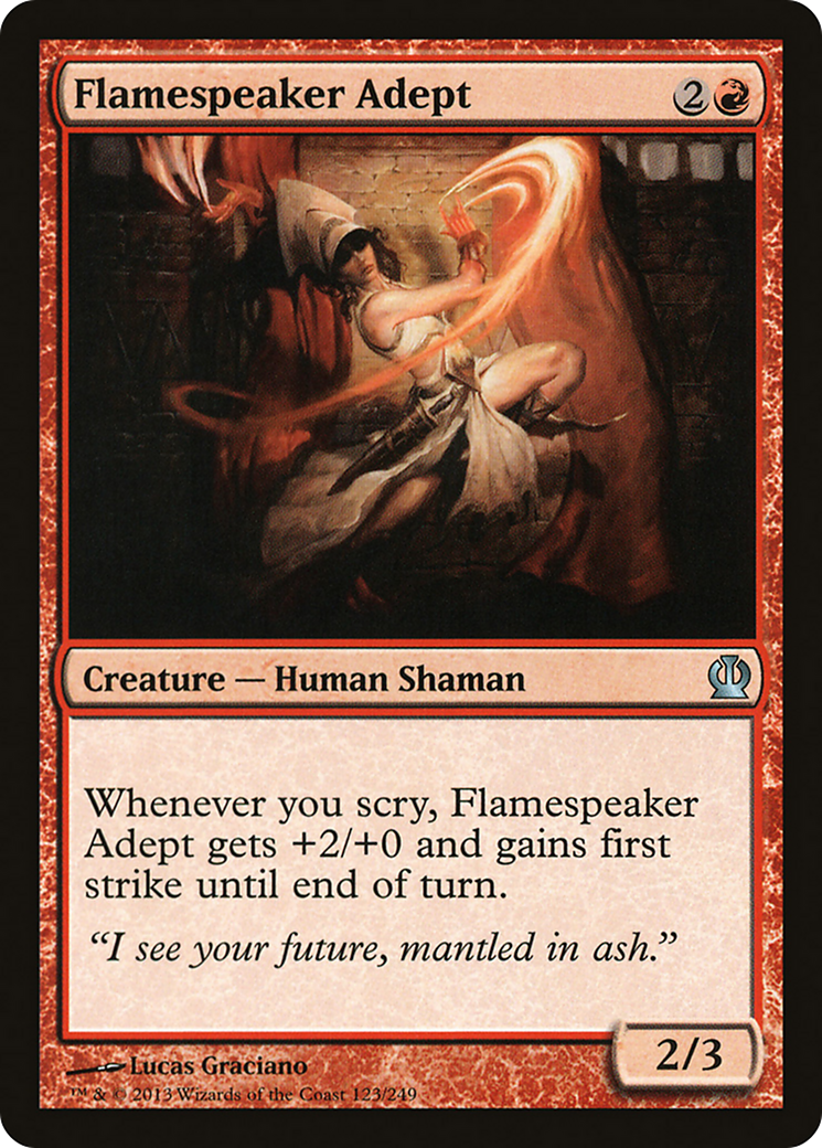 Flamespeaker Adept [Theros] Foil