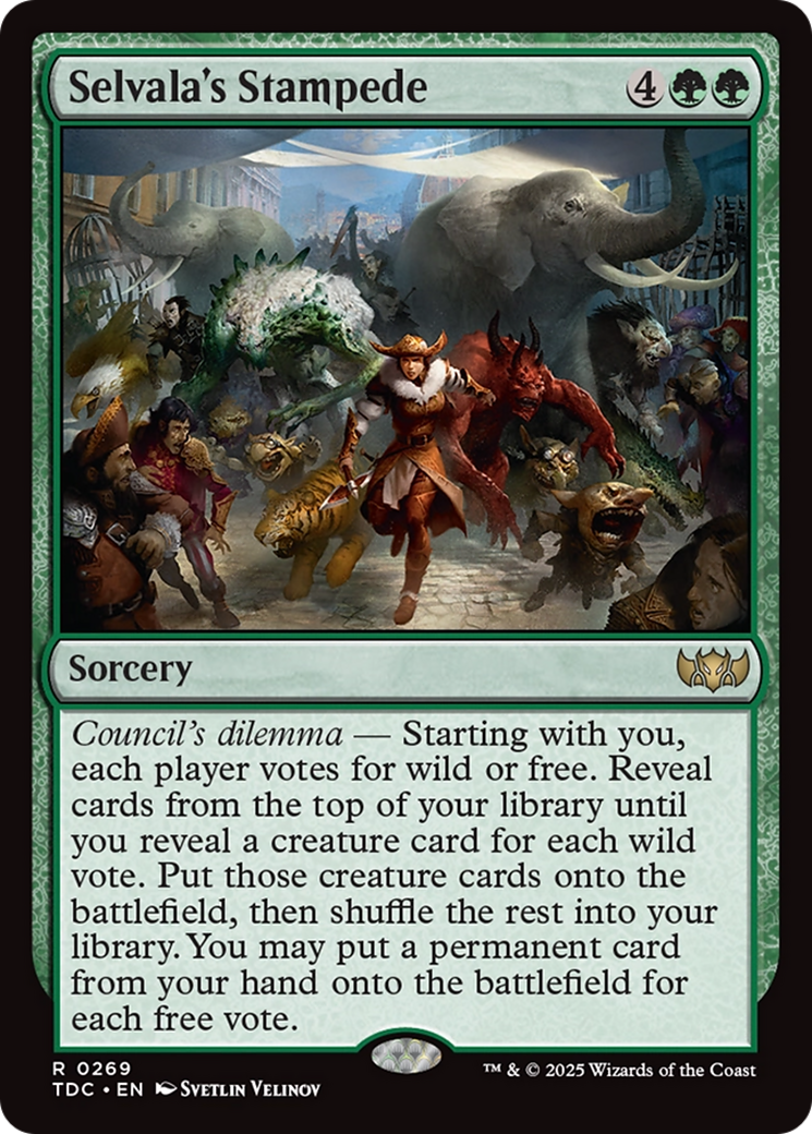 Selvala's Stampede (269) [Commander: Tarkir: Dragonstorm]