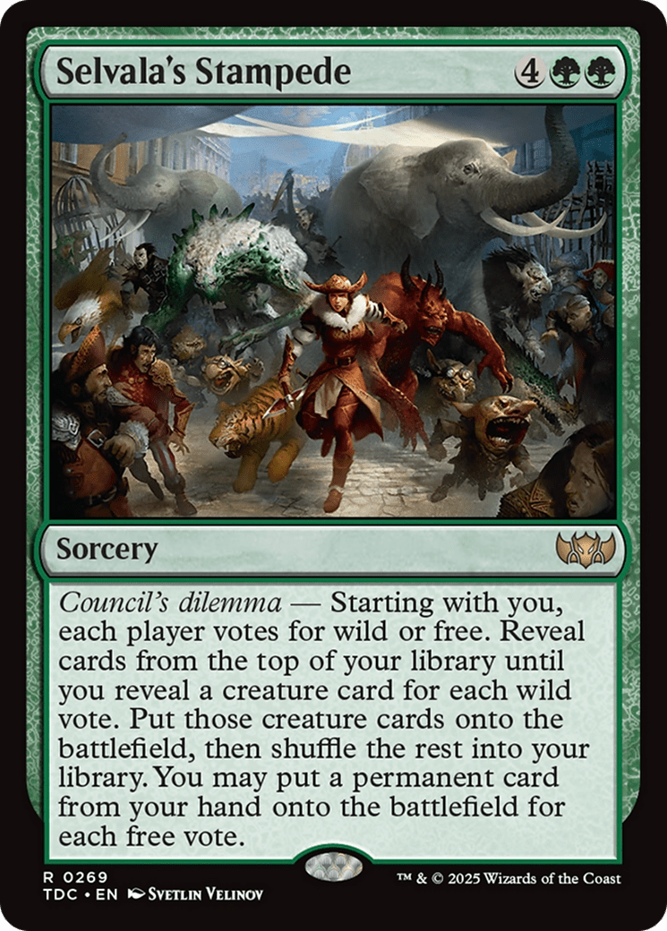 Selvala's Stampede (269) [Commander: Tarkir: Dragonstorm]
