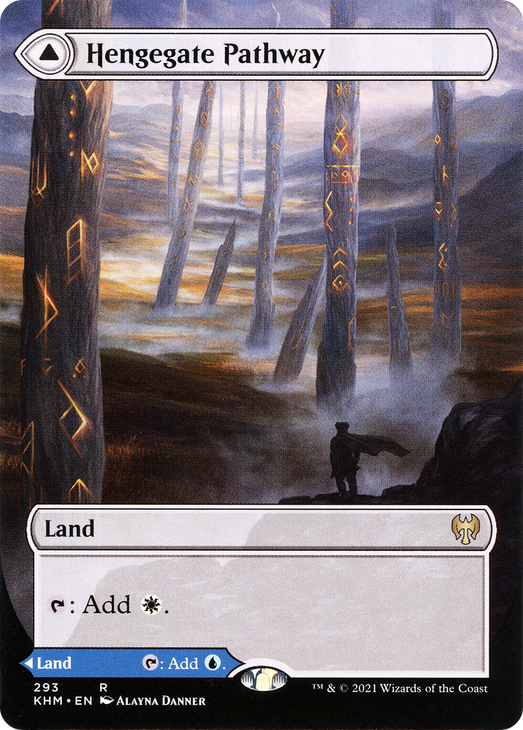 Hengegate Pathway // Mistgate Pathway (Borderless Alternate Art) [Kaldheim] Foil