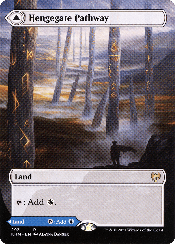 Hengegate Pathway // Mistgate Pathway (Borderless Alternate Art) [Kaldheim] Foil