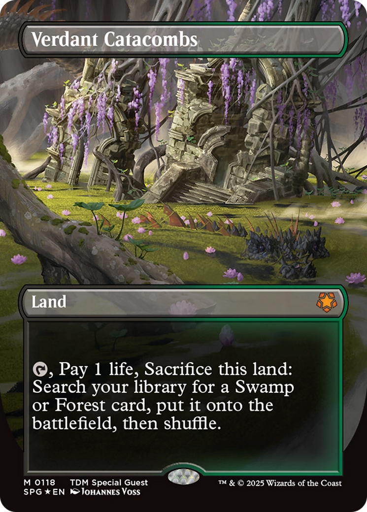 Verdant Catacombs (Borderless) (Dragonscale Foil) (118) [Special Guests]