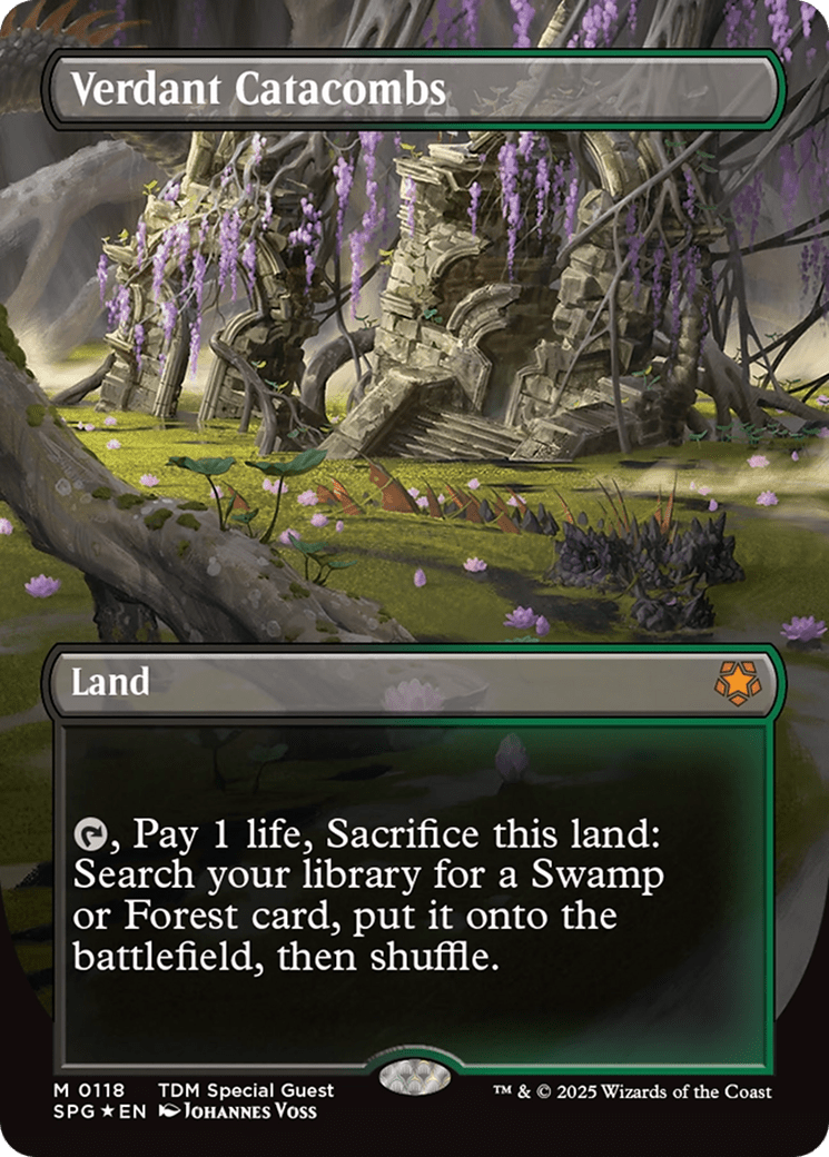 Verdant Catacombs (Borderless) (Dragonscale Foil) (118) [Special Guests]