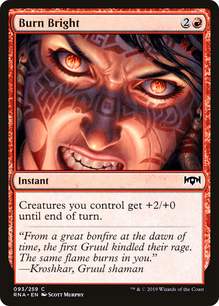 Burn Bright [Ravnica Allegiance] Foil