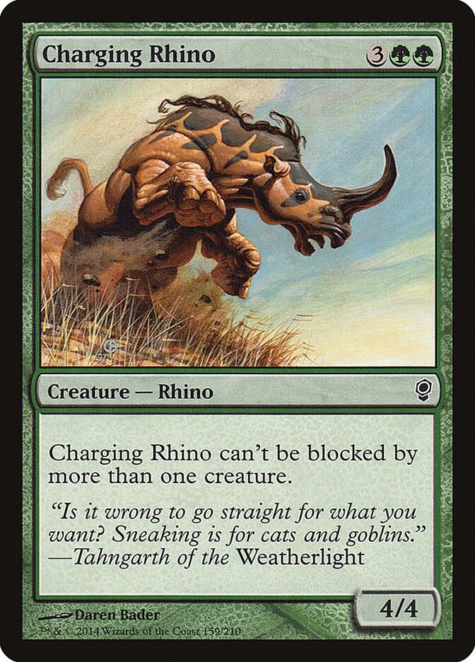Charging Rhino 159/210 (Conspiracy)  - Foil