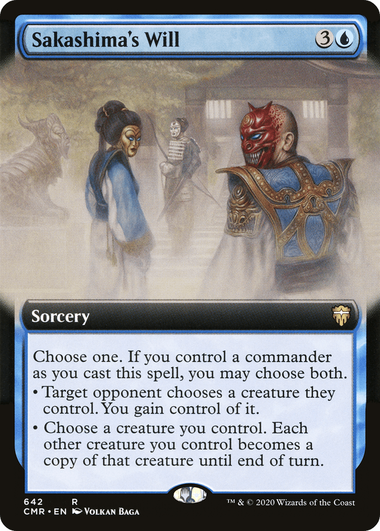 Sakashima's Will (Extended Art) [Commander Legends] Foil