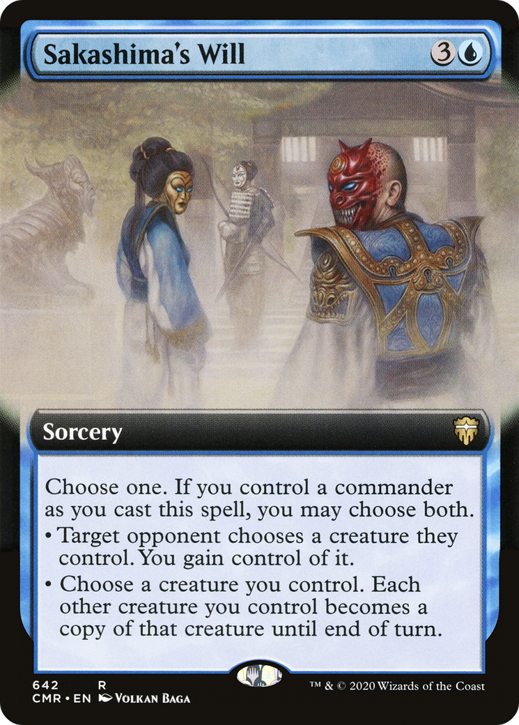 Sakashima's Will (Extended Art) [Commander Legends] Foil