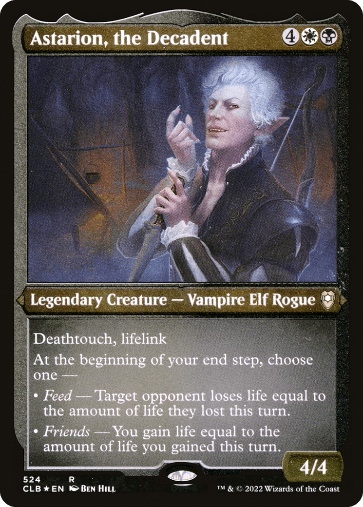 Astarion, the Decadent (CLB-524) - Commander Legends: Battle for Baldur's Gate Etched Foil
