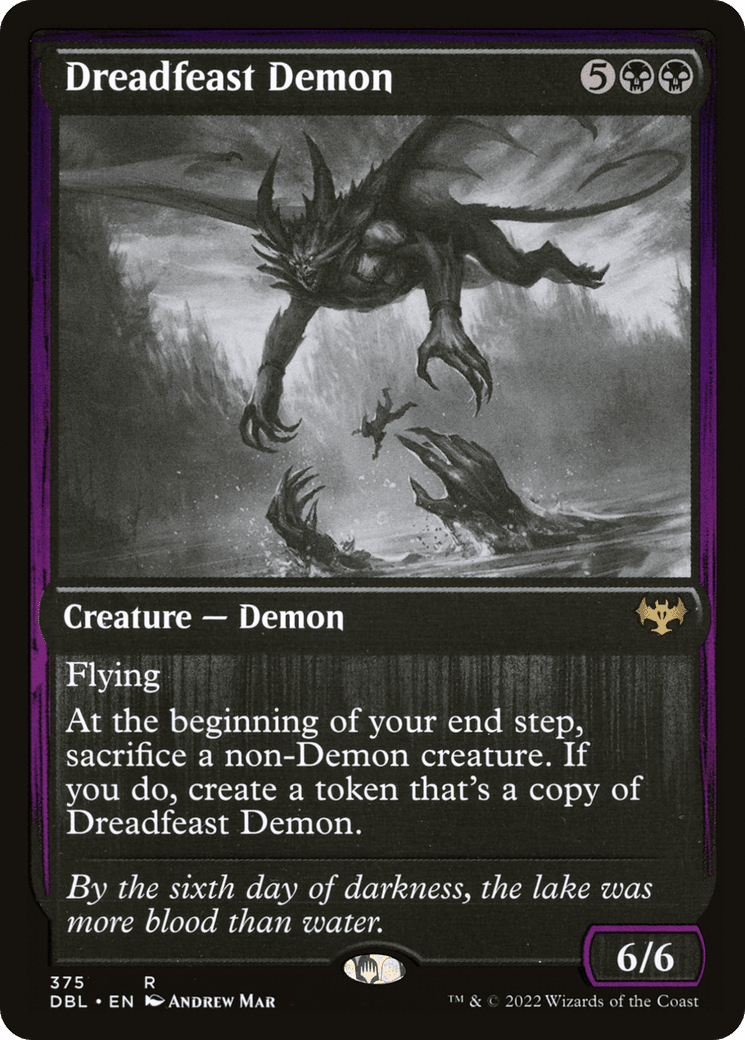 Dreadfeast Demon [Innistrad: Double Feature] Foil