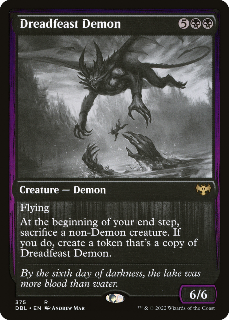 Dreadfeast Demon [Innistrad: Double Feature] Foil
