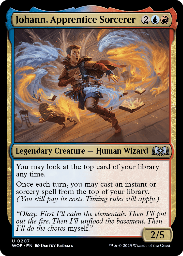 Johann, Apprentice Sorcerer [Wilds of Eldraine] Foil