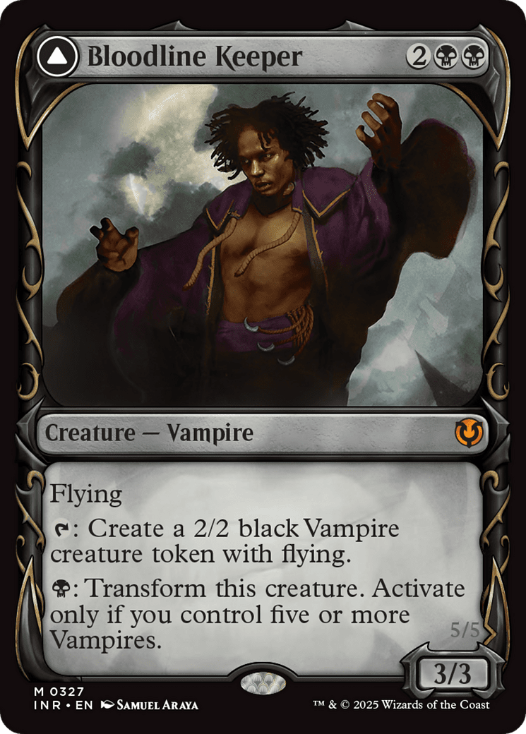 Bloodline Keeper // Lord of Lineage (Showcase) (-327) [Innistrad Remastered]  Foil