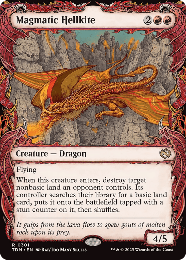 Magmatic Hellkite (Showcase) (301) [Tarkir: Dragonstorm]