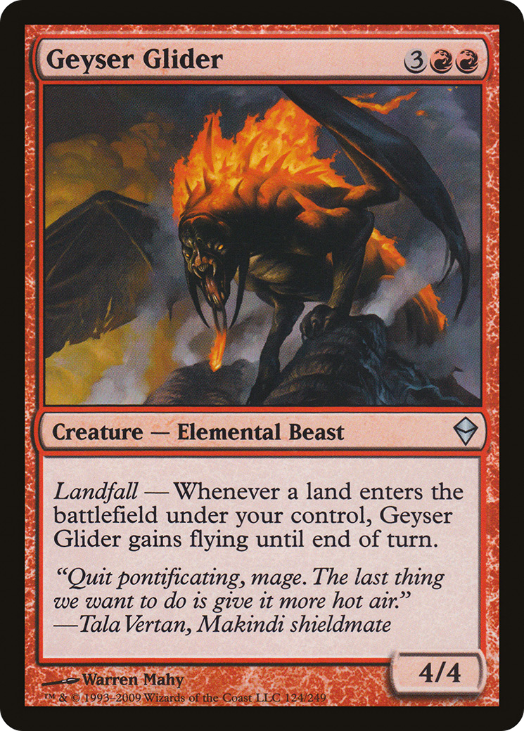 Geyser Glider [Zendikar] Foil