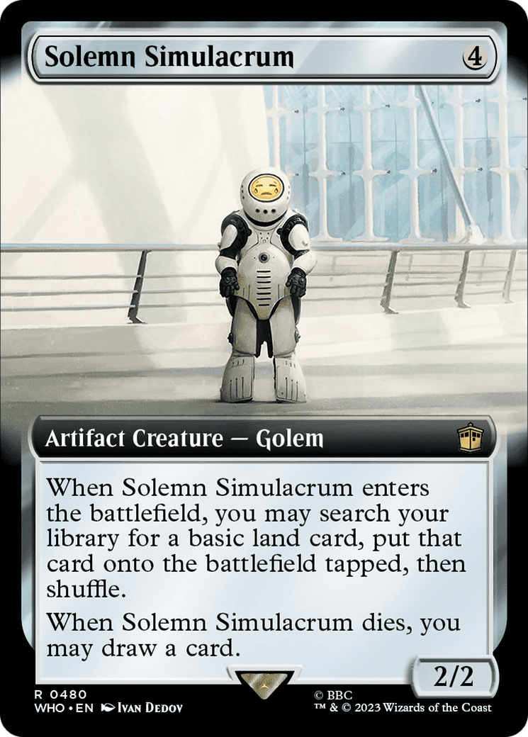 Solemn Simulacrum (Extended Art) [Doctor Who] Foil