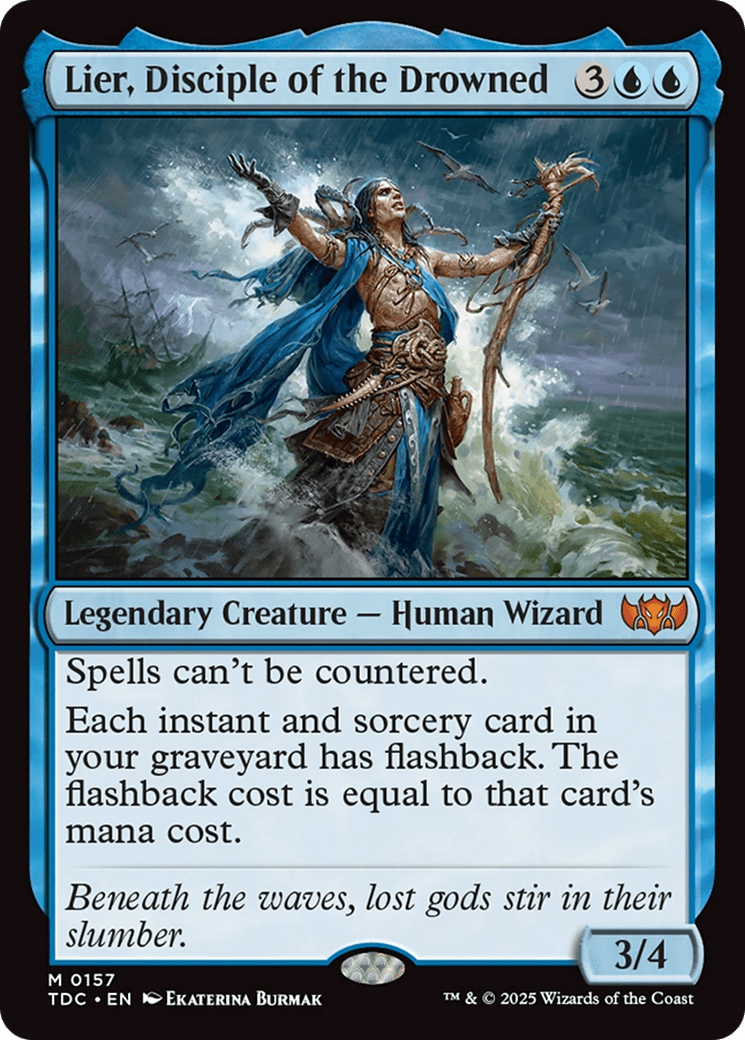 Lier, Disciple of the Drowned (157) [Commander: Tarkir: Dragonstorm]