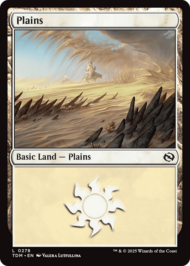 Plains (0278) (278) [Tarkir: Dragonstorm]  Foil