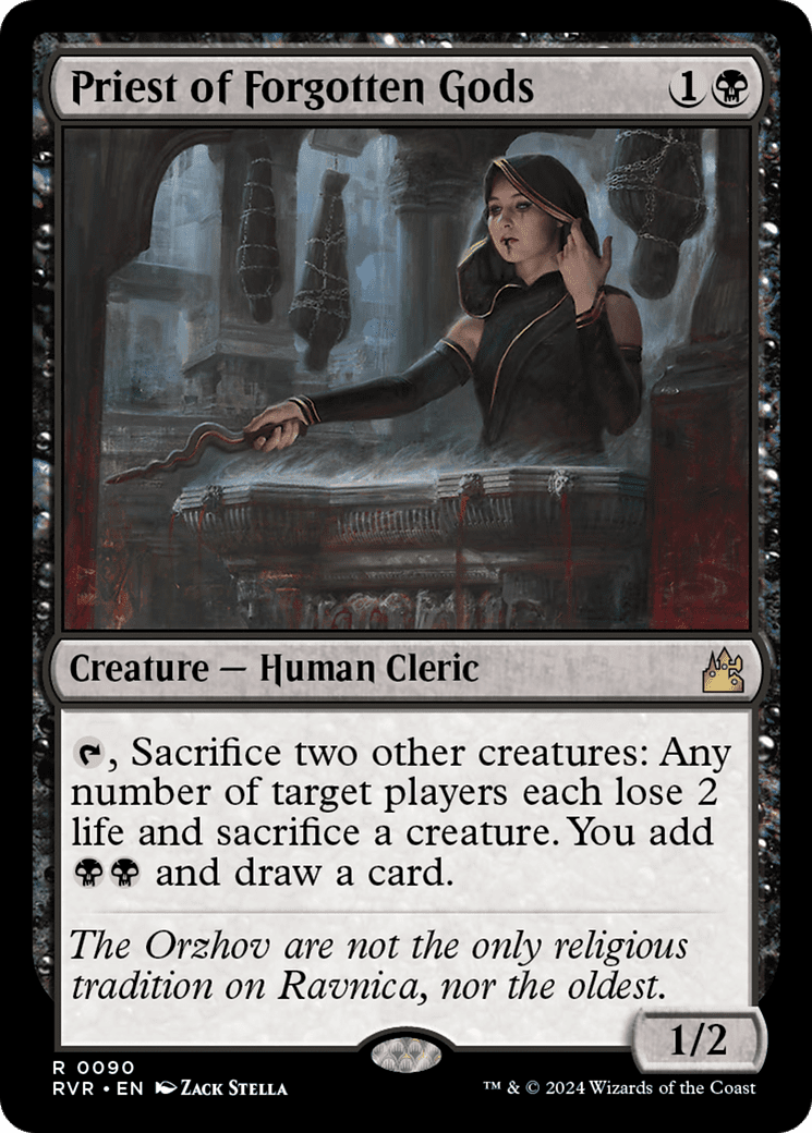 Priest of Forgotten Gods [Ravnica Remastered] Foil