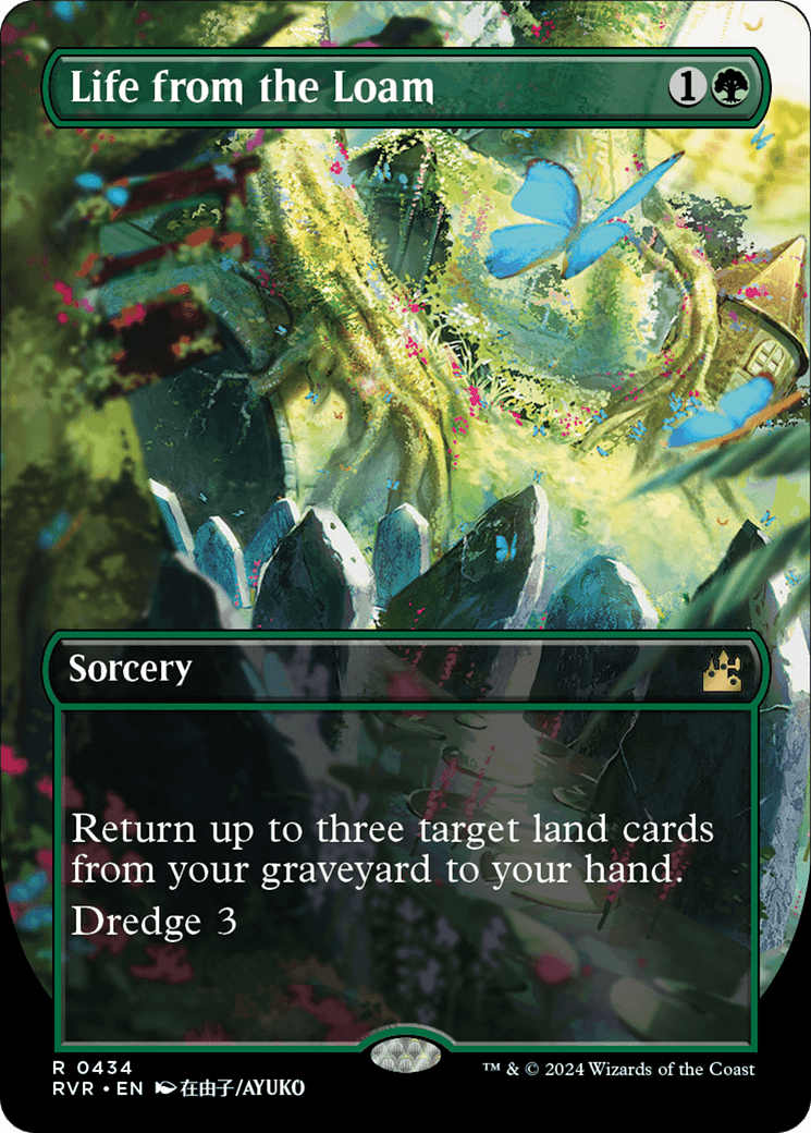 Life from the Loam (Anime Borderless) [Ravnica Remastered] Foil