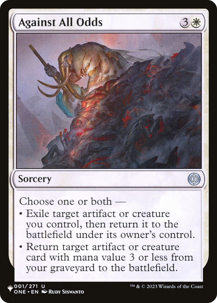 Against All Odds |  (ONE-1) [The List]