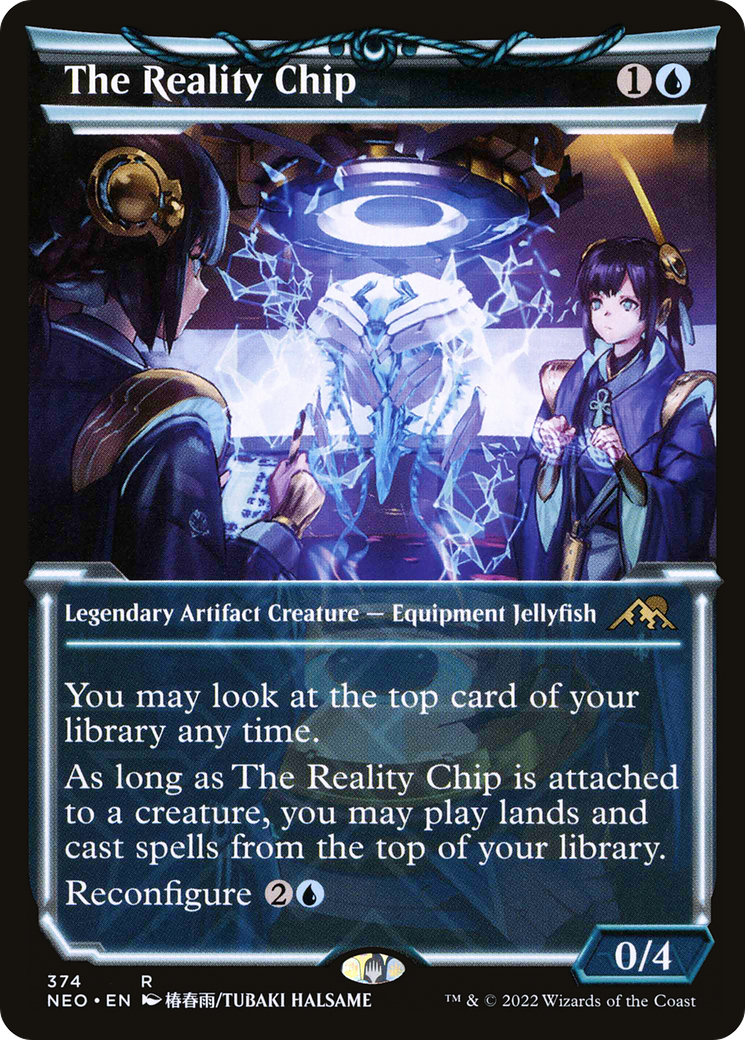 The Reality Chip (Showcase Soft Glow) [Kamigawa: Neon Dynasty] Foil