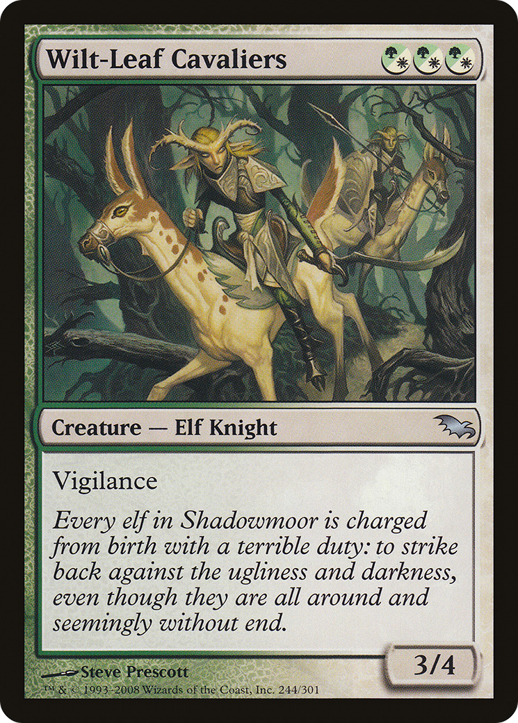 Wilt-Leaf Cavaliers [Shadowmoor] Foil