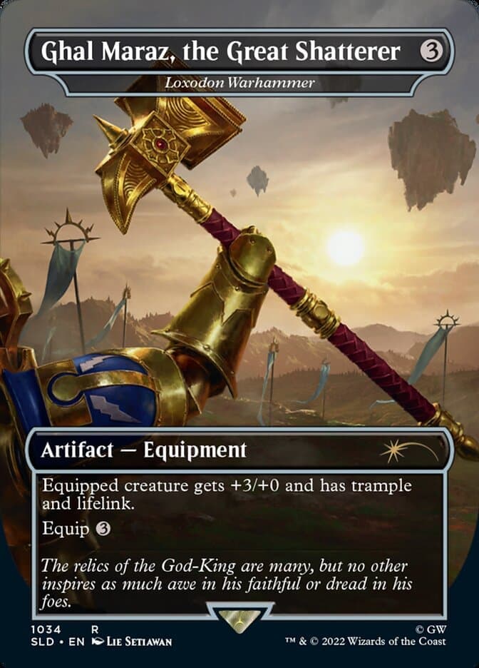 Ghal Maraz, the Great Shatterer - Loxodon Warhammer (Borderless) [Secret Lair Drop Series] Foil