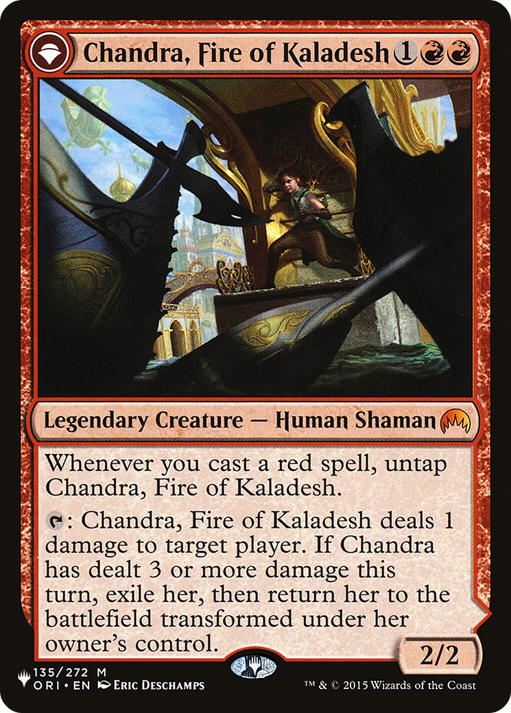 Chandra, Fire of Kaladesh // Chandra, Roaring Flame |  (ORI-135) [The List]