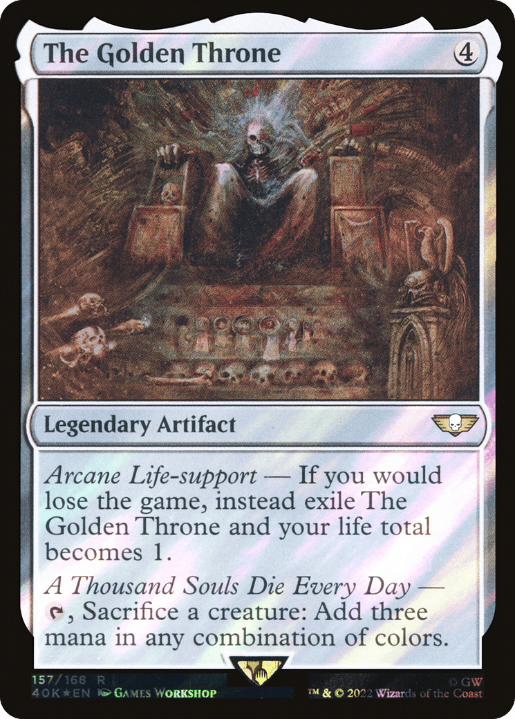 The Golden Throne (Surge Foil) [Warhammer 40,000]